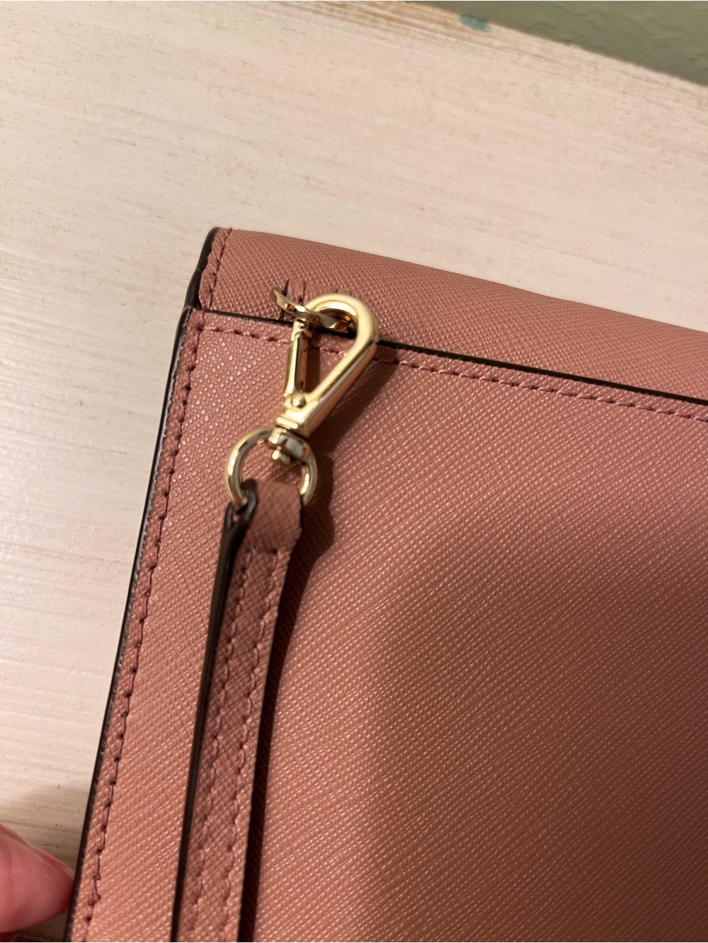 Kate Spade Laurel Way Winni Crossbody Bag Dusty Pink Saffiano Leather - Picture 10 of 10